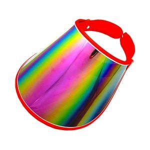 Red Sun Visor Shade Face Shield